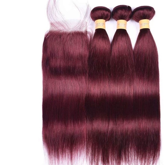 3 99J BUNDLES +A CLOSURE OF 20”,22”24  +20”CLOSURE main image 3
